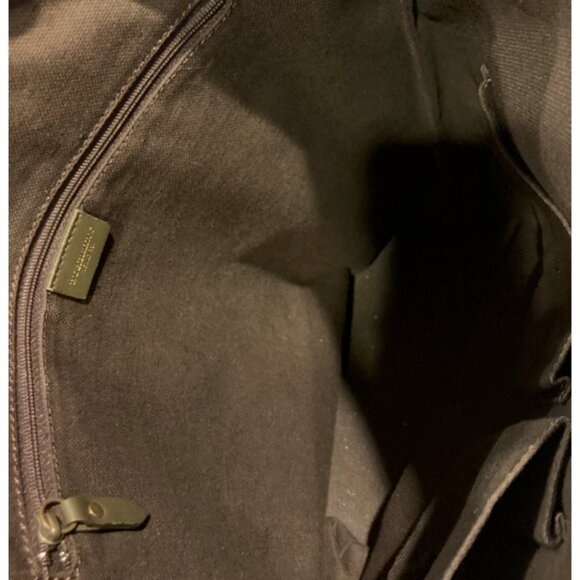 BURBERRY Fringe Suede Olive Green Bag Vintage Original And Rare - Picture 3 of 5